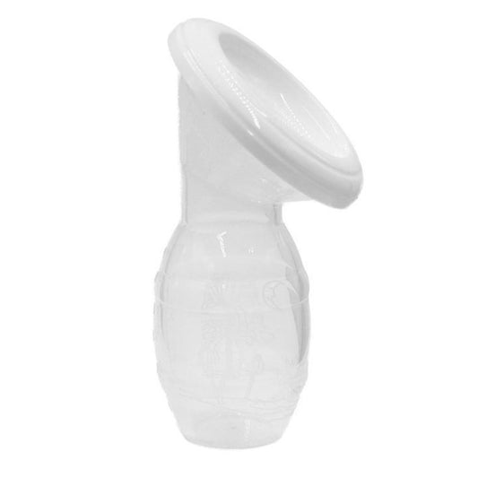 Silicone manual breast pump